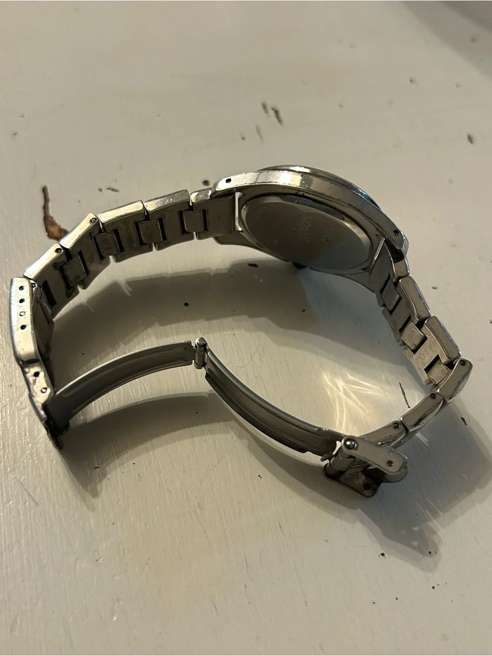 Retired Brighton Dana Point watch, silver-plated finish and crystal accents